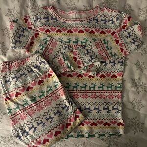 GAP Multicolor Festive Pajama Set Girls 14